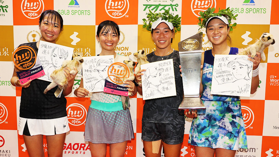 2023大会マッチレポート②｜ダブルス決勝 阿部宏美／川口夏実 1-6,6-4,10-4